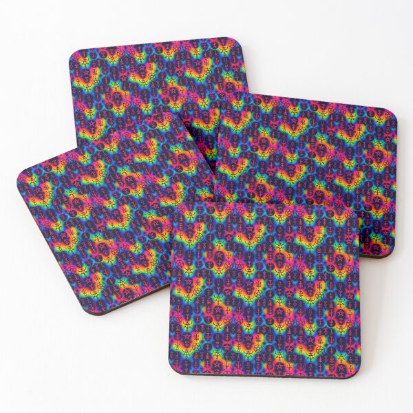 Item preview, Colorful sigil witch magick– Psychedelic Occult seamless pattern designed and sold by Liliths-Closet.