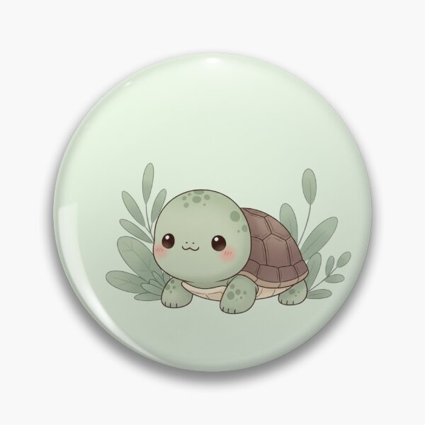 Item preview, Cute Kawaii Turtle Cartoon – Adorable Pastel Baby Turtle Illustration designed and sold by soletstudio.