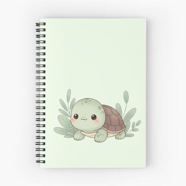 Item preview, Cute Kawaii Turtle Cartoon – Adorable Pastel Baby Turtle Illustration designed and sold by soletstudio.