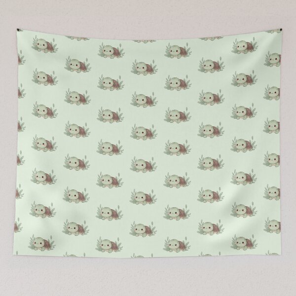 Item preview, Cute Kawaii Turtle Cartoon – Adorable Pastel Baby Turtle Illustration designed and sold by soletstudio.