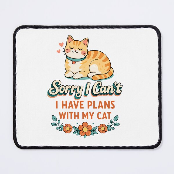 Item preview, I Have Plans With My Cat – Funny Cat Mom Shirt & Cat Lover Gift designed and sold by IzzyPizzy.