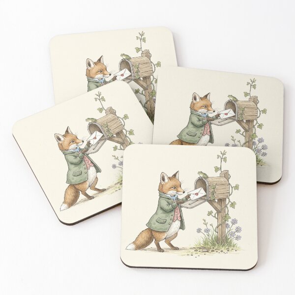 Item preview, The Fox Receiving a Letter designed and sold by Pasteltone.