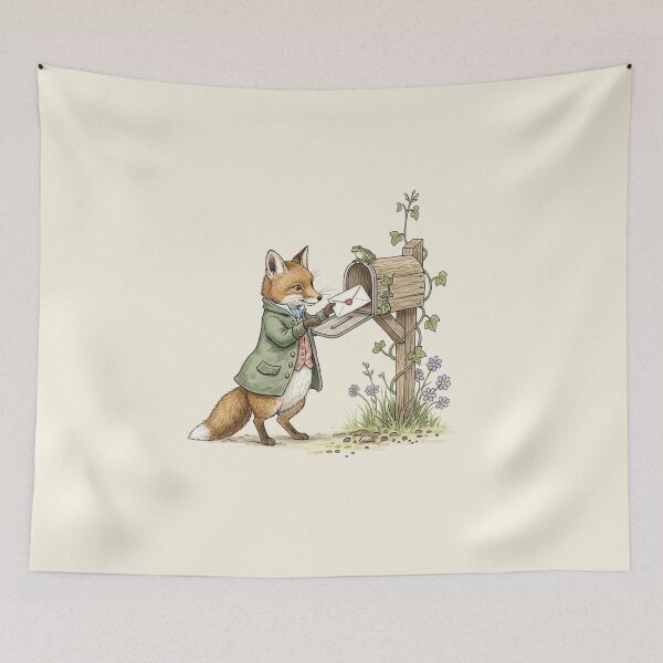 Item preview, The Fox Receiving a Letter designed and sold by Pasteltone.