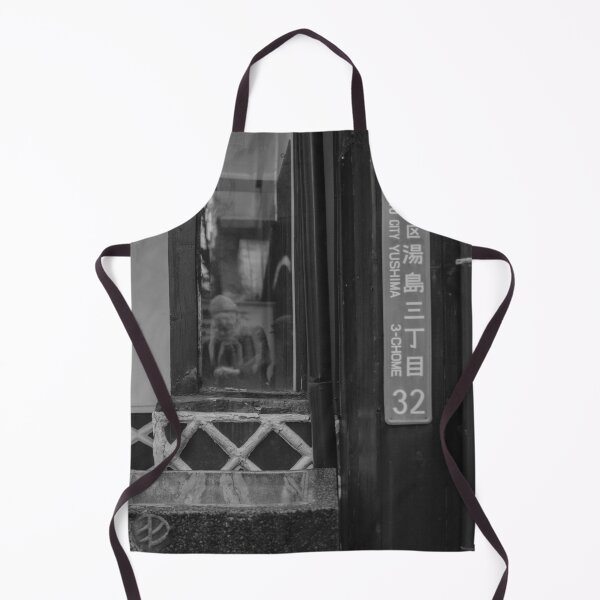 Item preview, Street Detail in Yushima: Address Plate and Machiya Window Reflection designed and sold by Pix4Japan.