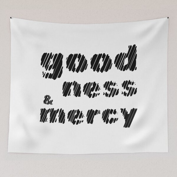 Item preview, Goodness and Mercy Psalm 23:6 Typography designed and sold by Clothed in Scripture.