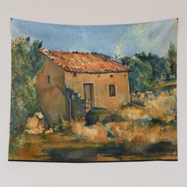 Item preview, Abandoned House Near Aix En Provence by Paul Cézanne: Rustic Country House Poster designed and sold by artofuniverse.