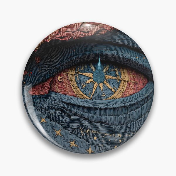 Item preview, Eye of the Unknown – Cosmic Compass Vision Surreal Art designed and sold by MetroEnvision.