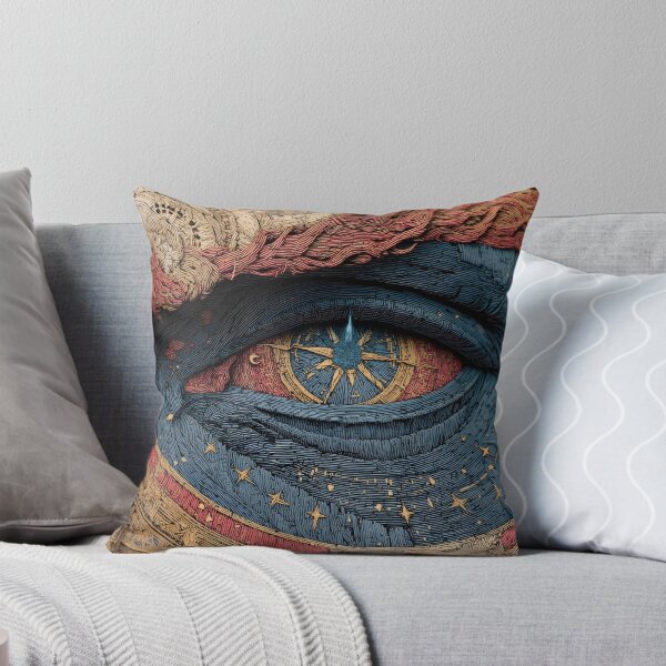 Item preview, Eye of the Unknown – Cosmic Compass Vision Surreal Art designed and sold by MetroEnvision.