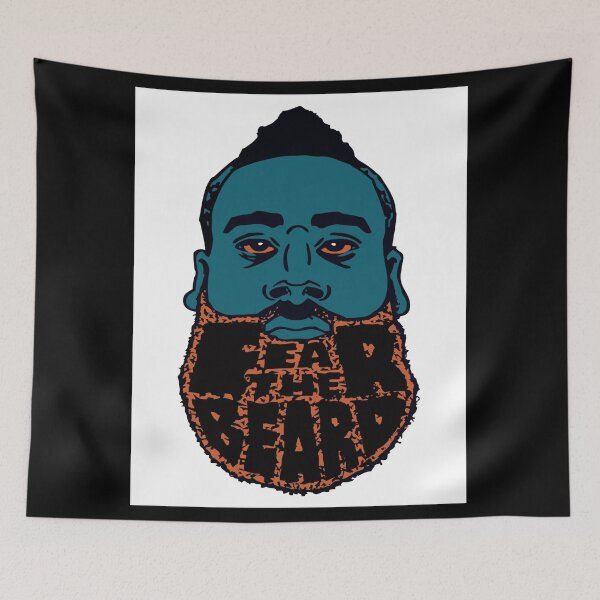 Item preview, Fear The Beard James Harden Basketball Fan designed and sold by visionsunveiled.