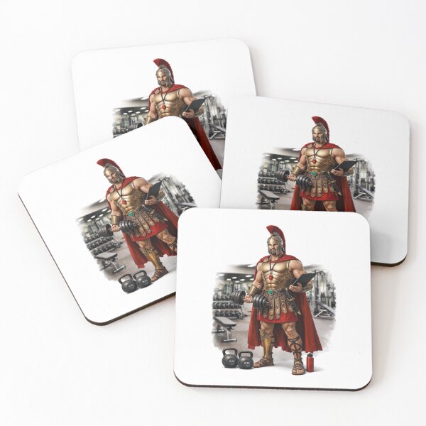 Item preview, Roman Gladiator Gym Warrior Funny Fitness Shirt designed and sold by RØNI AI.