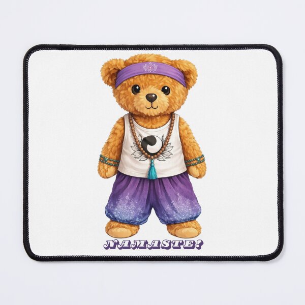 Item preview, Cute Yoga Teddy Bear - Zen Meditation & Mindfulness Gift ?‍♂️ designed and sold by CuteBear87.