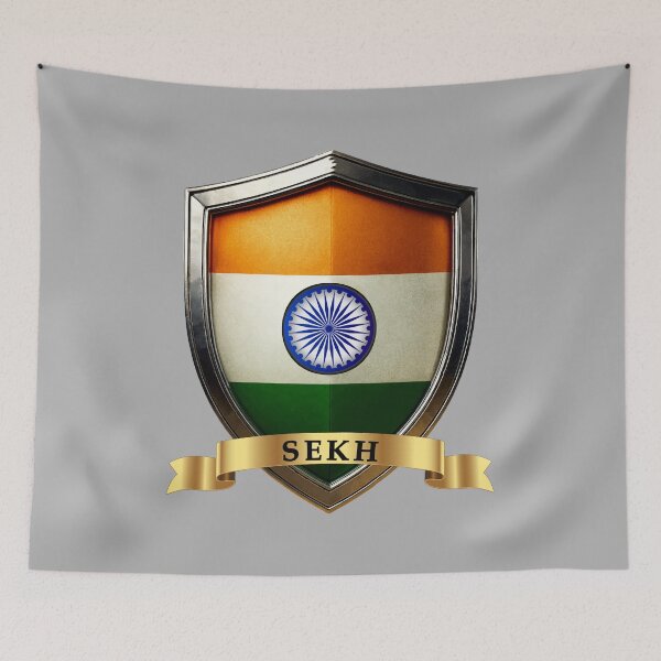 Item preview, Sekh India National Pride Shield designed and sold by Highlandkings.