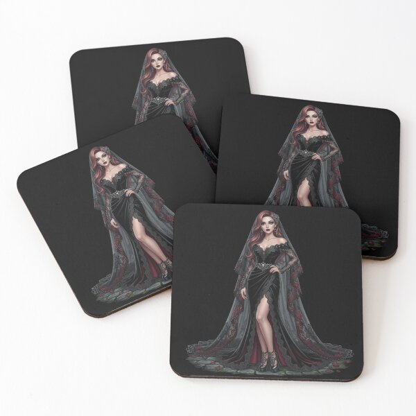 Item preview, Modern Gothic Bride – Dark Romance Wedding Art designed and sold by Tw1nsAIArt.