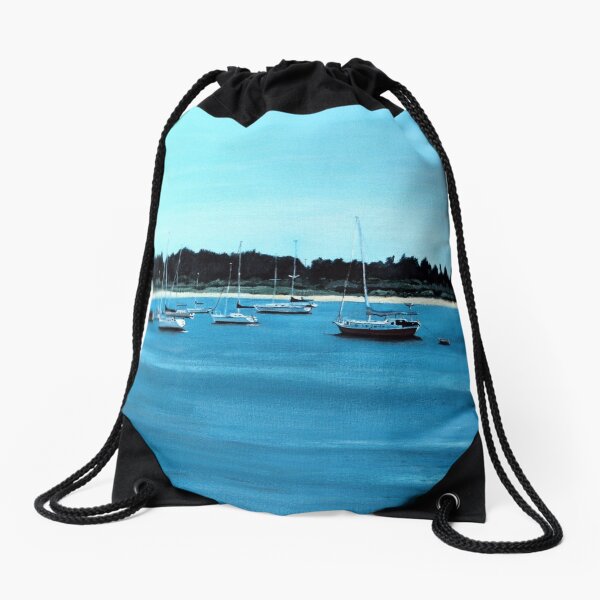 Boats Drawstring Bag