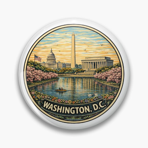 Item preview, Washington, DC Travel Badge designed and sold by M. K..