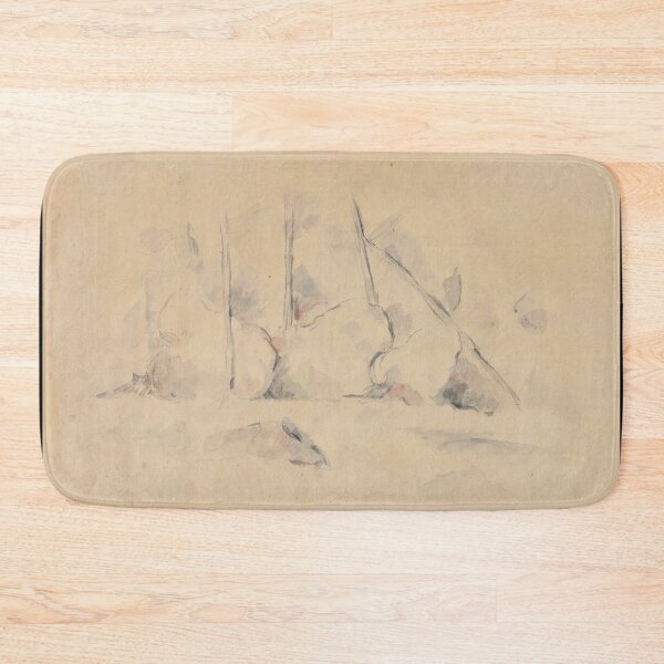 Item preview, Arbres Parmi Des Rochers by Paul Cézanne: Minimal Still Life Poster designed and sold by artofuniverse.