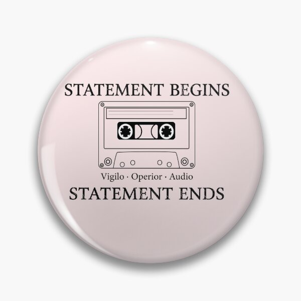 Item preview, Statement Begins Statement Ends - Cassette Tape Design designed and sold by WowDezign.