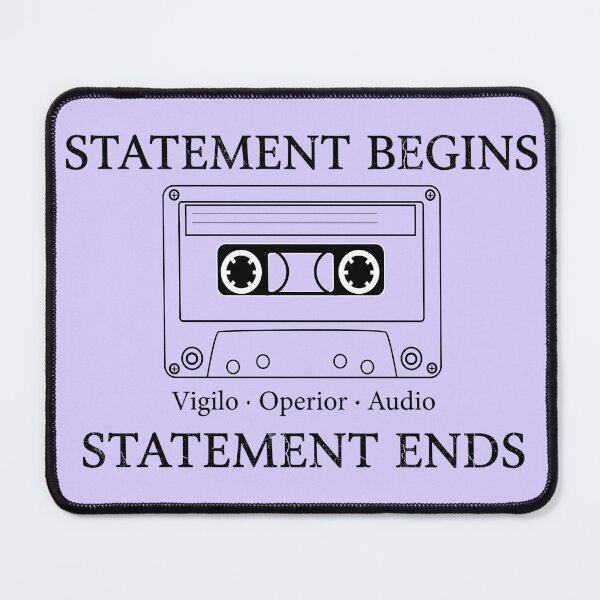 Item preview, Statement Begins Statement Ends - Cassette Tape Design designed and sold by WowDezign.
