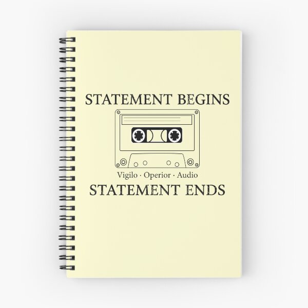 Item preview, Statement Begins Statement Ends - Cassette Tape Design designed and sold by WowDezign.