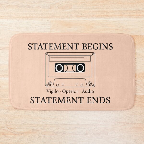 Item preview, Statement Begins Statement Ends - Cassette Tape Design designed and sold by WowDezign.