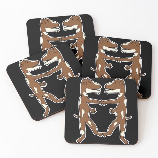 Item preview, "Anthropomorphic Dog Figures in Symmetrical Dance" designed and sold by nighttime1990.