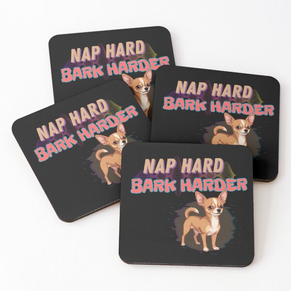 Item preview, Nap Hard, Bark Harder - Cute Chihuahua Graphic designed and sold by Kotalo.