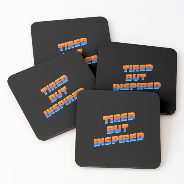 Item preview, Tired but Inspired Quote Design  designed and sold by GiraffeandStuff.