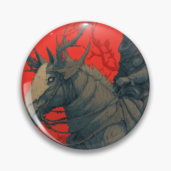 Item preview, The Crimson Rider – Dark Fantasy Warrior Art designed and sold by MetroEnvision.