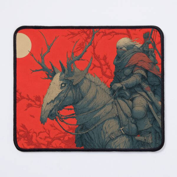Item preview, The Crimson Rider – Dark Fantasy Warrior Art designed and sold by MetroEnvision.