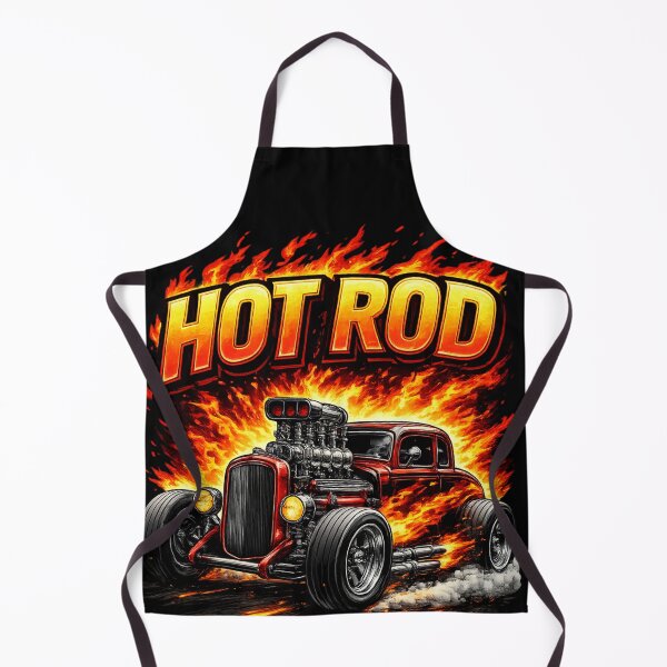 Item preview, Hot Rod Muscle Car – V8 Piston Power Style Flaming Vintage Drag Racer designed and sold by OneMoments.
