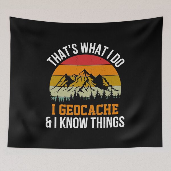 Item preview, Geocache - Funny Vintage Design designed and sold by ArcticFoxStudio.