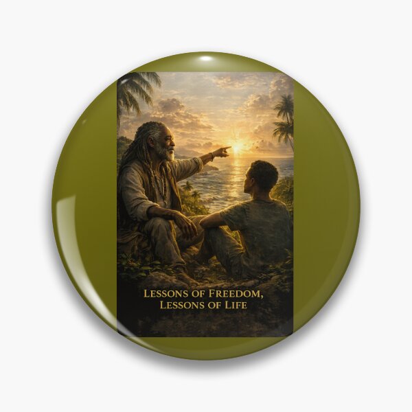 Item preview, Lessons of Freedom, Lessons of Life – Generational Wisdom Island Art designed and sold by Inspirational Jamaican.