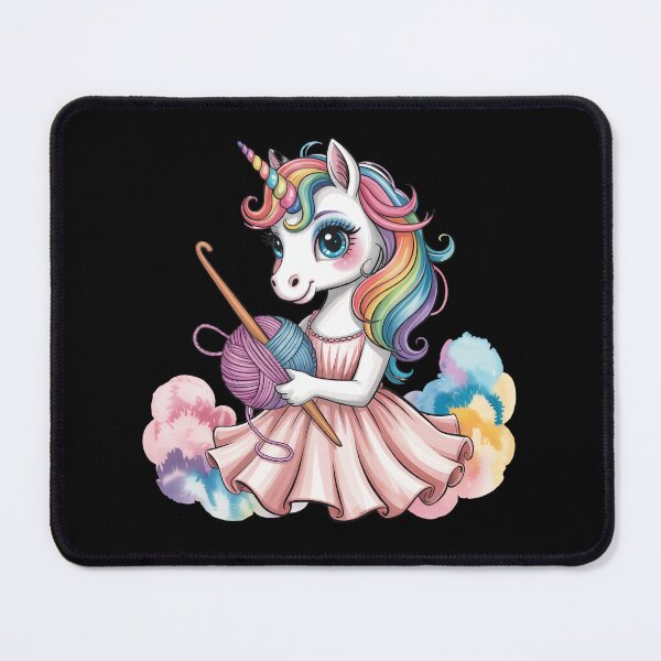 Item preview, Unicorn Crocheting with Rainbow Yarn designed and sold by jkrphoto.