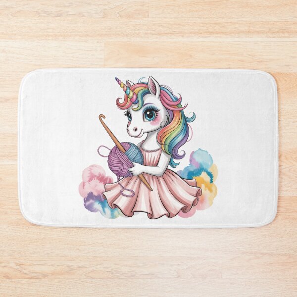 Item preview, Unicorn Crocheting  with Rainbow Yarn designed and sold by jkrphoto.