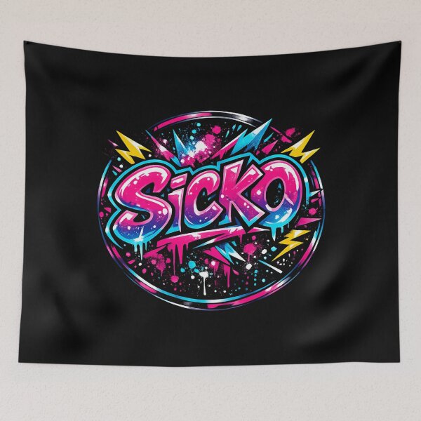 Item preview, Neon Sicko Graffiti designed and sold by SidTastic .
