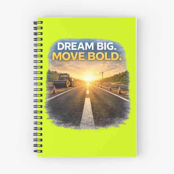 Item preview, Dream Big Move Bold – Road to Success Construction Motivation designed and sold by Inspirational Jamaican.