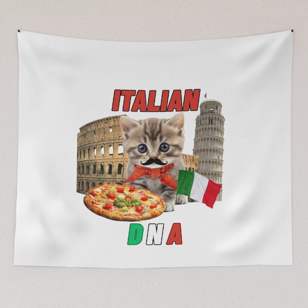Item preview, Italian DNA cat  designed and sold by RANDOMxSTUFF.
