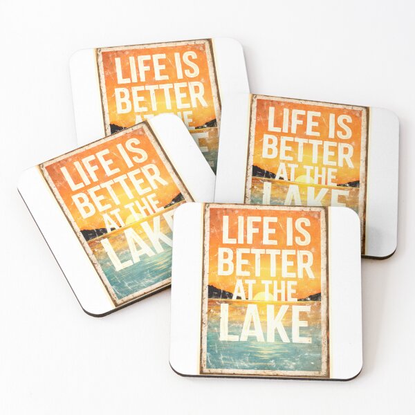 Item preview, Life is better at the lake designed and sold by Cove Culture Co..
