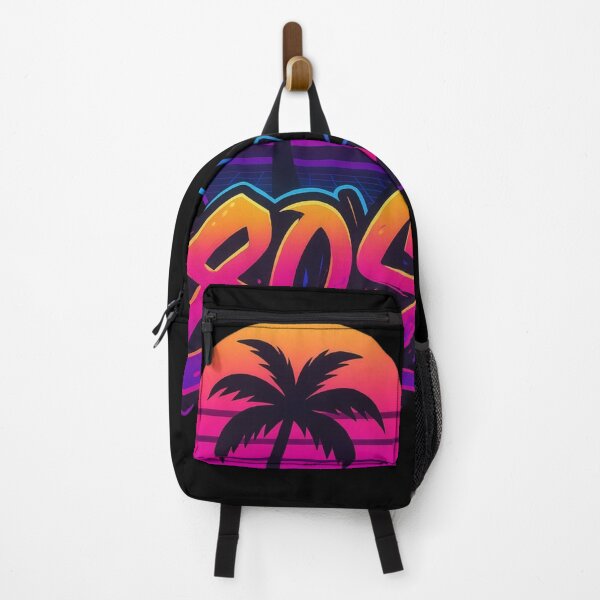 Item preview, 80s Retro Sunset Graffiti – Neon Palm Tree Synthwave Design designed and sold by DPSz.