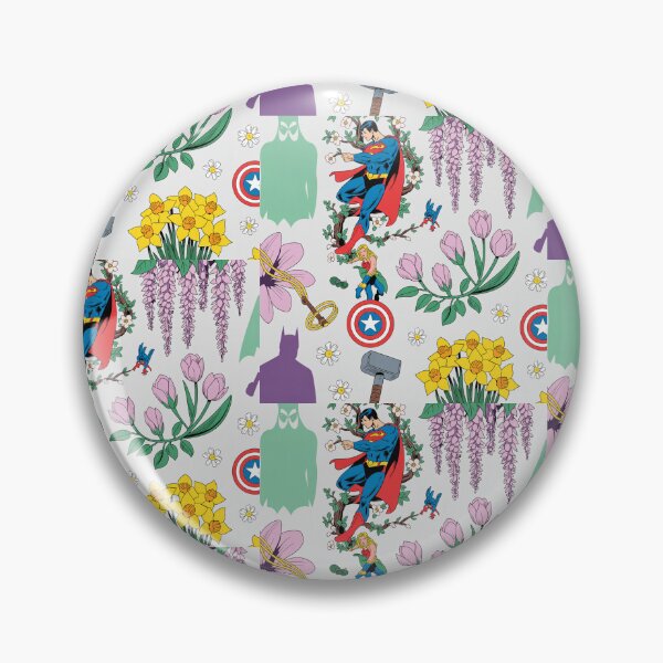 Item preview, Vibrant Superhero Spring Floral Seamless Pattern designed and sold by Midnight Veil Designs.