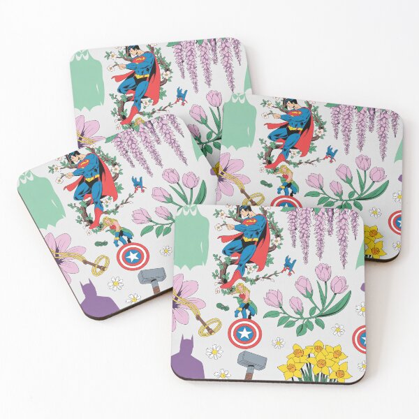 Item preview, Vibrant Superhero Spring Floral Seamless Pattern designed and sold by Midnight Veil Designs.