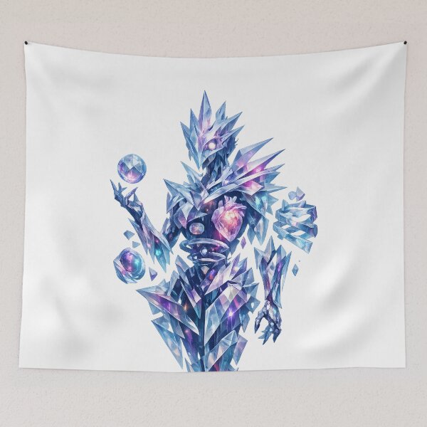 Item preview, Geometric Astral Crystal Fox Spirit Guide designed and sold by CrystalVanta.