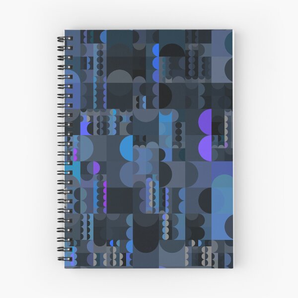 Aperçu de l'œuvre Mosaïque géométrique – Motif abstrait de cercles bleus Bauhaus créée et vendue par ScreenPin.