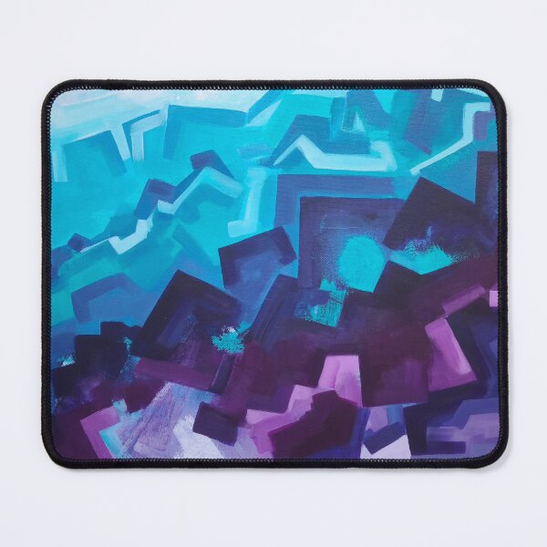 Item preview, Geometric Violet & Teal Abstract Waves designed and sold by Onírica by Valeria.