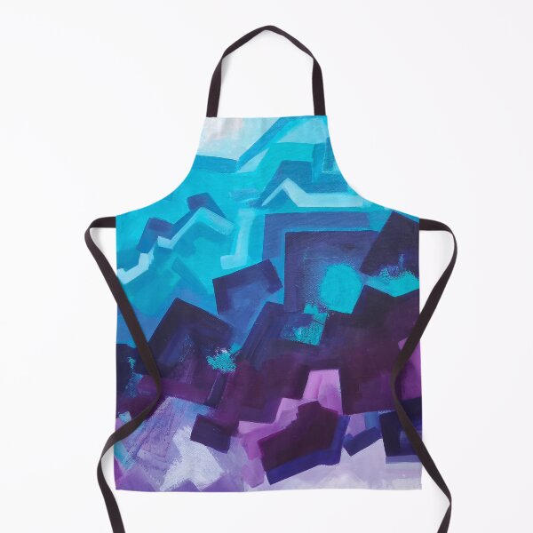 Item preview, Geometric Violet & Teal Abstract Waves designed and sold by Onírica by Valeria.