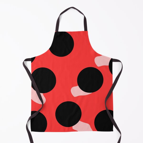 Item preview, Bold Red Polka Dot Pattern with Abstract Blush Accents designed and sold by Inkae Studio.