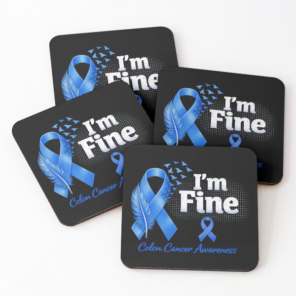 Item preview, Feather Birds I'm Fine Colon Cancer Awareness designed and sold by gear-posters.