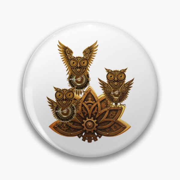 Item preview, Steampunk Guardian Owls: The Clockwork Tribunal designed and sold by Bouthilette Boutique.