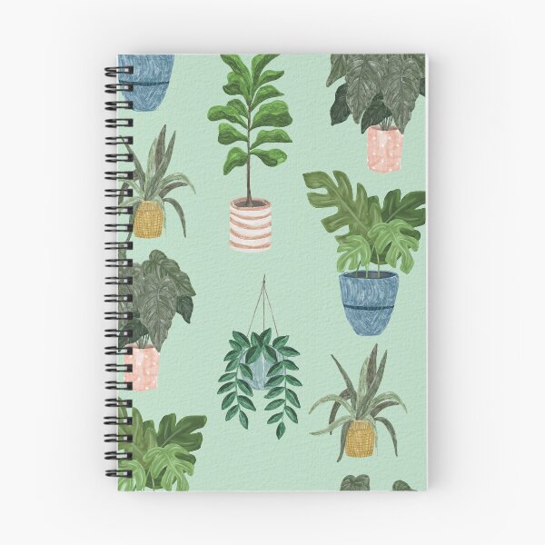 Item preview, Lush Potted Houseplants Hand-Painted Seamless Pattern designed and sold by Seamlessly Buffalo.