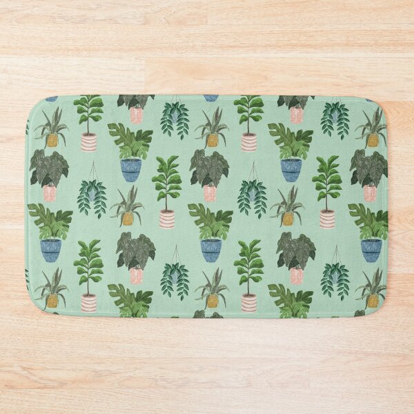 Item preview, Lush Potted Houseplants Hand-Painted Seamless Pattern designed and sold by Seamlessly Buffalo.
